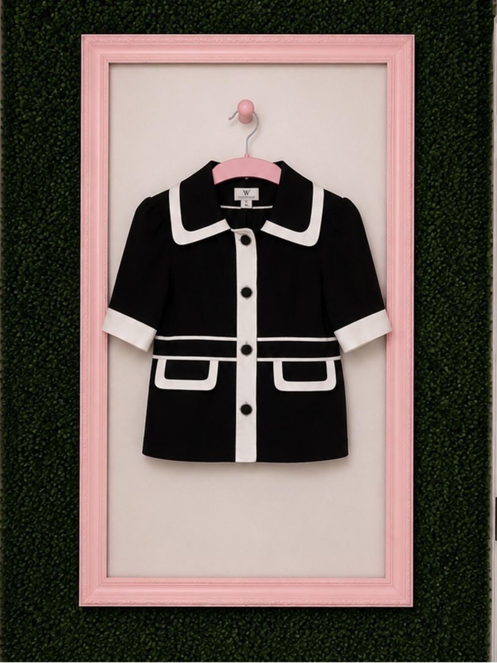 Worthington Black & White top/blazer - size M